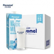 Flevomel 风车牧场 高钙脱脂纯牛奶 1L*6盒 *3件