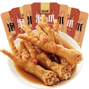 京东极速版：比比赞 泡鸡爪 鸡脚 香辣味 160g（5包）
