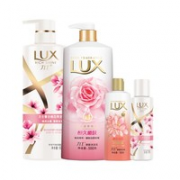 LUX 力士 花漾桃花香氛套装（沐浴露550g+100g+洗发乳500g+100g）