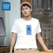 Jeanswest 真维斯 JW-02-173TB527 男士纯棉圆领印花T恤