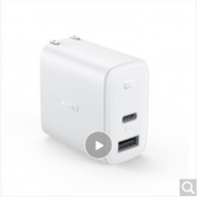 AUKEY 傲基 双口30W充电器 白色
