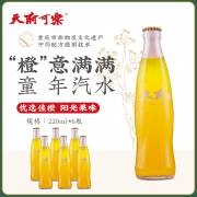 天府可乐 橙汁汽水 220mlx6 玻璃瓶