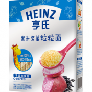 super会员！Heinz 亨氏 超金系列 金装粒粒面 黑米紫薯味 320g