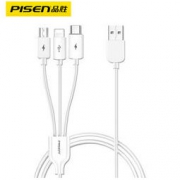 PISEN 品胜 三合一数据线 0.6米