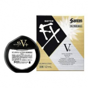 日本 参天 FXV+ 解疲劳超清凉眼药水 金色 12ml*5件