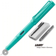 预售！LAMY 凌美 狩猎者系列钢笔 海水蓝F尖+T10黑色墨水胆