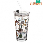 九天揽月 玻璃吸管杯