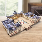 CubicFun 乐立方 卢浮宫博物馆LED仿真模型3D立体拼图