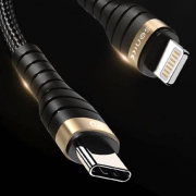SENICC 声丽 苹果数据线 PD30W 1.2米 黑金版