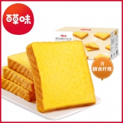 百草味 南瓜蔬纤吐司500g整箱*2