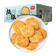 福事多 奶香桃酥 饼干350g*1箱