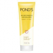 京东PLUS会员：POND'S 旁氏 焕采净澈系列 米粹润泽洁面乳 120g *2件 +赠3片面膜