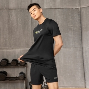 商场同款，网孔速干排汗：361度 男士 2021夏新款运动两件套
