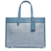 COACH 蔻驰 Field Tote In Signature Jacquard 托特包