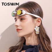 Toswim 拓胜 高清防雾大框平光/近视泳镜