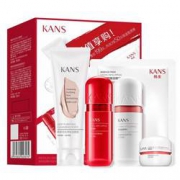 KANS 韩束 巨补水保湿套装（洁面100ml+水20ml+乳液20ml+面霜10g+面膜）