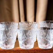 前力 ins冰川纹玻璃杯 330ML*6只