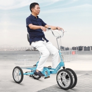 聚划算百亿补贴：上海永久 人力三轮车 14寸 钢架 双轮款