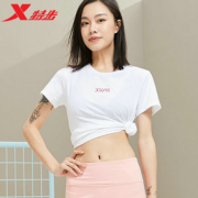 柔软舒适！XTEP 特步 879228010106 女款休闲T恤