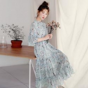 前1200件：HSTYLE 韩都衣舍  碎花连衣裙  WPIG83940003