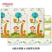 mloong 曼龙 宝宝xpe爬行垫 长颈鹿量身高+梦幻四季180*200*2cm