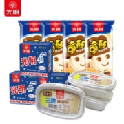 京东PLUS会员：Bright 光明 网红雪糕 白雪中砖*3+三色杯*3+奇形娃娃*4 *3件