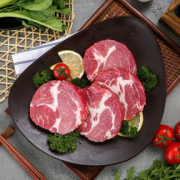 肉质细腻！LONG DA 龙大 猪梅花肉块  500g