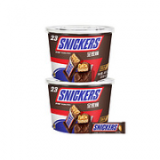 SNICKERS 士力架 花生夹心巧克力全家桶460gx2桶