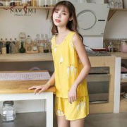 NAWMI 女士无袖棉绸睡衣套装 多款可选