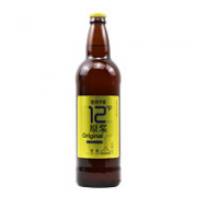 YANJING BEER 燕京啤酒 燕京9号 原浆白啤酒 12度鲜啤 726ml*1瓶
