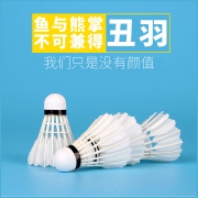 K8场馆专用，足重不易烂：12只装 狂神 鹅毛羽毛球