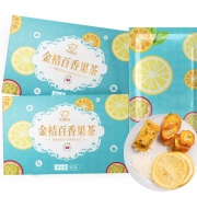 聚划算百亿补贴：中闽飘香 金桔柠檬百香果茶包 花果茶包 18g*5包*2件+梅森杯