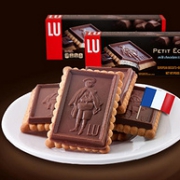临期特价，法国国民饼干，原装进口：150gx4盒 亿滋 LU露怡 黑巧克力饼干