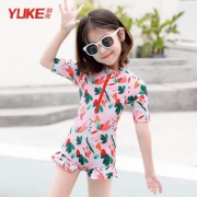 羽克（Yuke）儿童连体泳衣女童