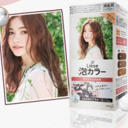 Kao 花王 liese prettia系列泡沫染发膏 #玫瑰茶棕（1液34ml+2液66ml+护发素8g）
