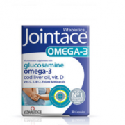 英国进口！Vitabiotics 薇塔贝尔 Jointace 葡萄糖胺Omega-3鱼油胶囊30粒
