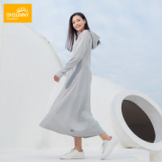 ohsunny 女超长款户外防晒风衣 新型科技陶瓷纤维面料