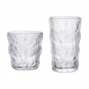 冰川纹玻璃杯 透明款 330ml*4个