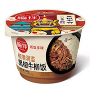加热即食！CJ 希杰 嗨拌 椒香满溢黑椒牛柳饭 360g