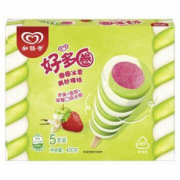 PLUS会员！WALL'S 和路雪 好多圈 苹果+草莓+香草口味 冰棍家庭装 冰淇淋 5支*80g