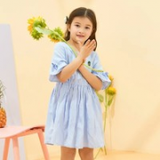 MooMoo 莫莫 女童纯色连衣裙