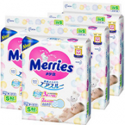 Merries 妙而舒 花王 Merries 妙而舒 婴儿纸尿裤 S82片 4包装