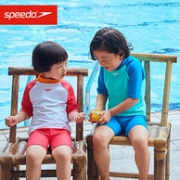 抗氯速干，四面高弹防晒：SPEEDO速比涛 游乐果系列 儿童分体式泳衣