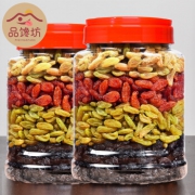 品馋坊 彩色葡萄干 净重500g罐装*3