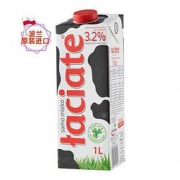 Laciate 兰雀 高温灭菌全脂牛奶 1L*12盒*4件