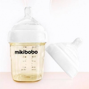 mikibobo 松浦川 日本原装进口方形奶瓶150ml