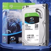 希捷(Seagate)监控硬盘4TB 64MB 5900转 SATA 垂直 机械 PMR CMR 希捷酷鹰SkyHawk ST4000VX007