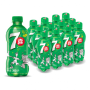 PLUS会员：PEPSI 百事 7喜 七喜7up 柠檬味 汽水碳酸饮料 300ml*12瓶