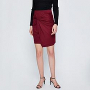 URBANREVIVOUR女装时尚魅力褶皱H型半裙WE07R5BN2000