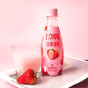 韩国进口 福乐士 0脂肪 牛奶味/草莓味 碳酸饮料 350ml*6瓶